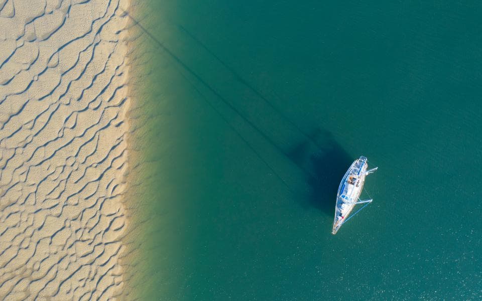 padel board in ocean